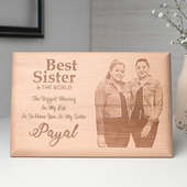 Best Sister Engraved Slate