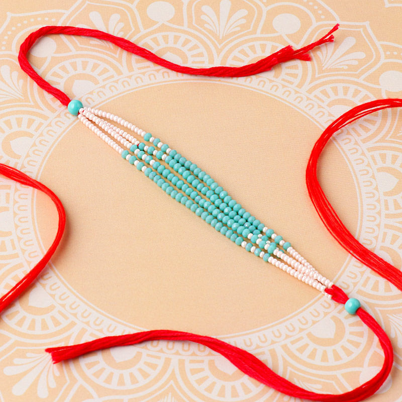 Vibrant Layered Beads Rakhi