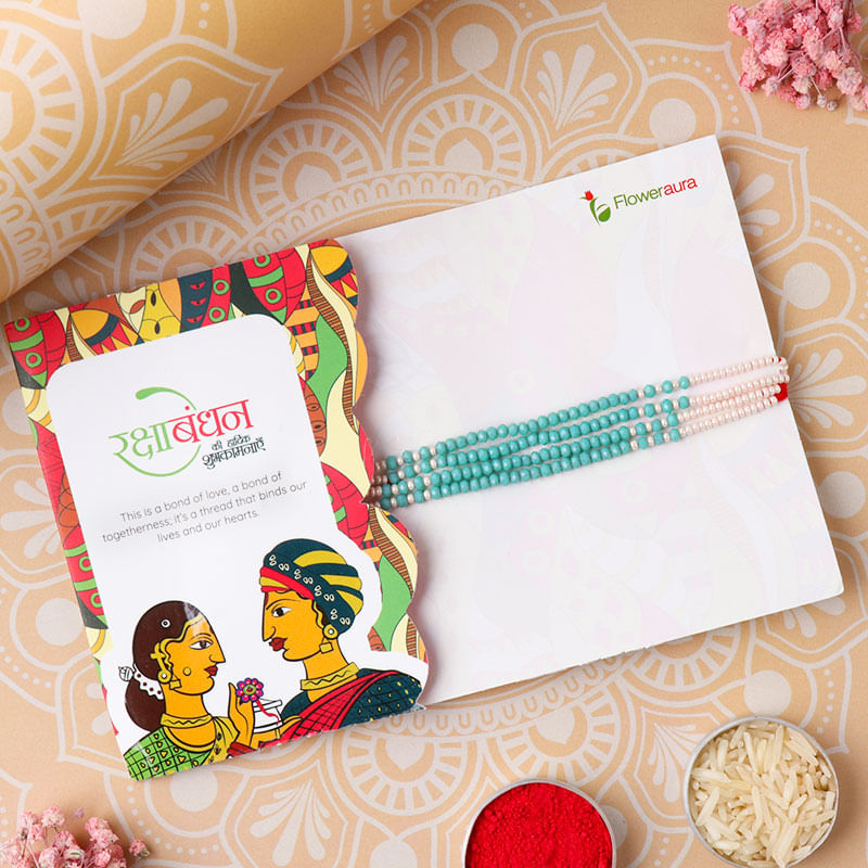 Vibrant Layered Beads Rakhi