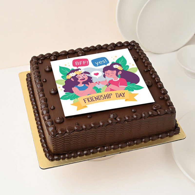 BFF Friendship Day Photo Cake