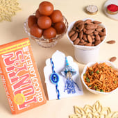 Bhai Bhabhi Evil Eye Rakhi N Festive Feast Hamper