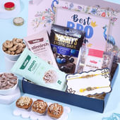 Bhai Bhabhi Peacock Rakhi And Gourmet Treats