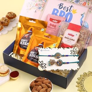 Bhai Bhabhi Rakhis N Gourmet Treats Hamper