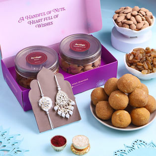 Bhai Bhabhi Rakhis With Sweet N Nutty Bites