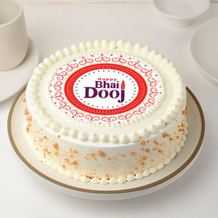 Bhai Dooj Butterscotch Cake