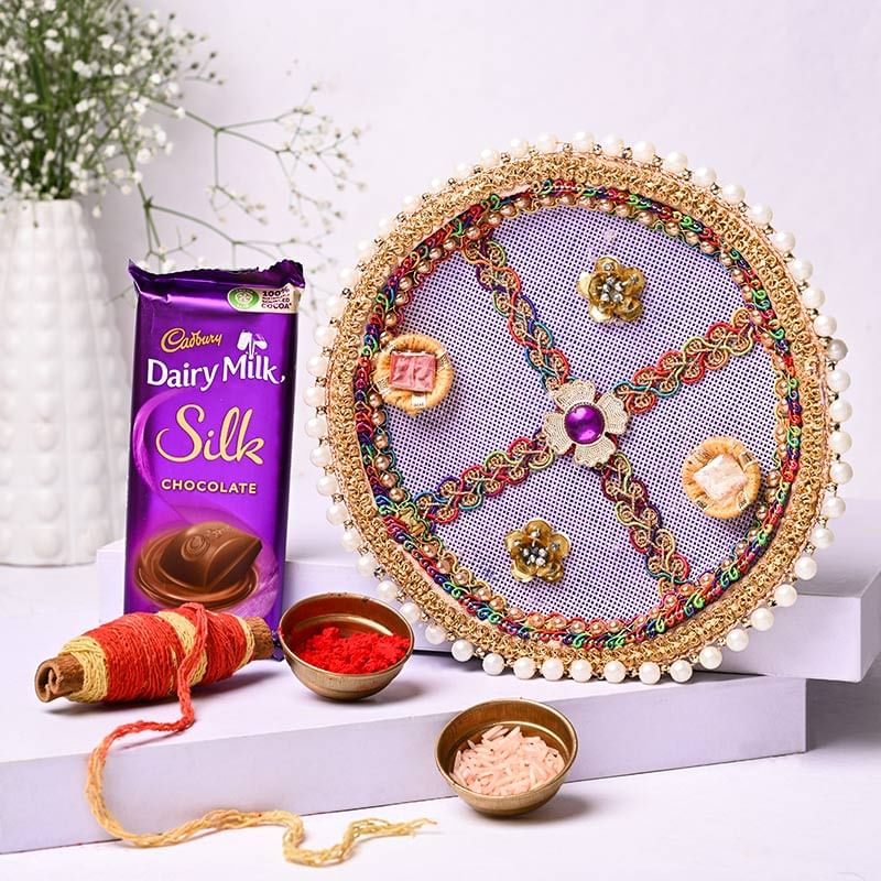 Dry Fruit Chana Burfi N Thali Mauli Duo online