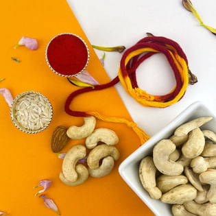 Bhai Dooj Thread And Cashews