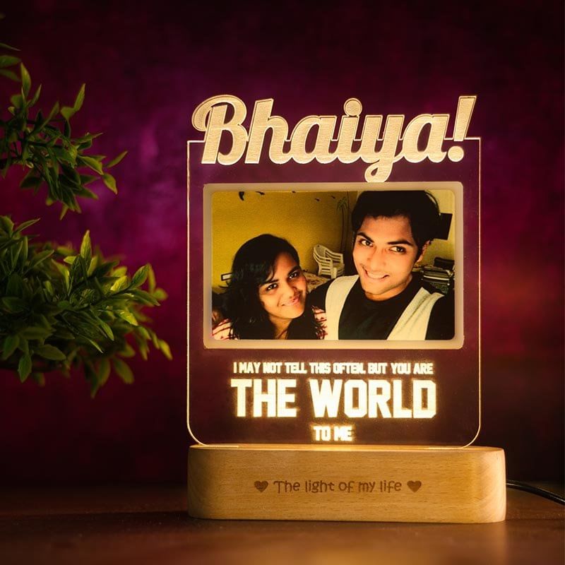 Bhaiya Acrylic Photo Lamp