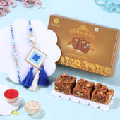 Bhaiya Bhabhi Designer Rakhi With Dodha Burfi