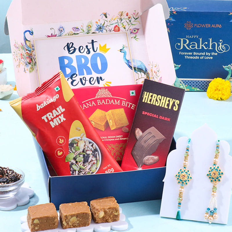 Bhaiya Bhabhi Designer Rakhi With Festive Treats