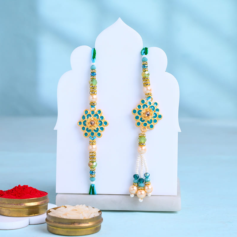 Bhaiya Bhabhi Designer Rakhi With Festive Treats