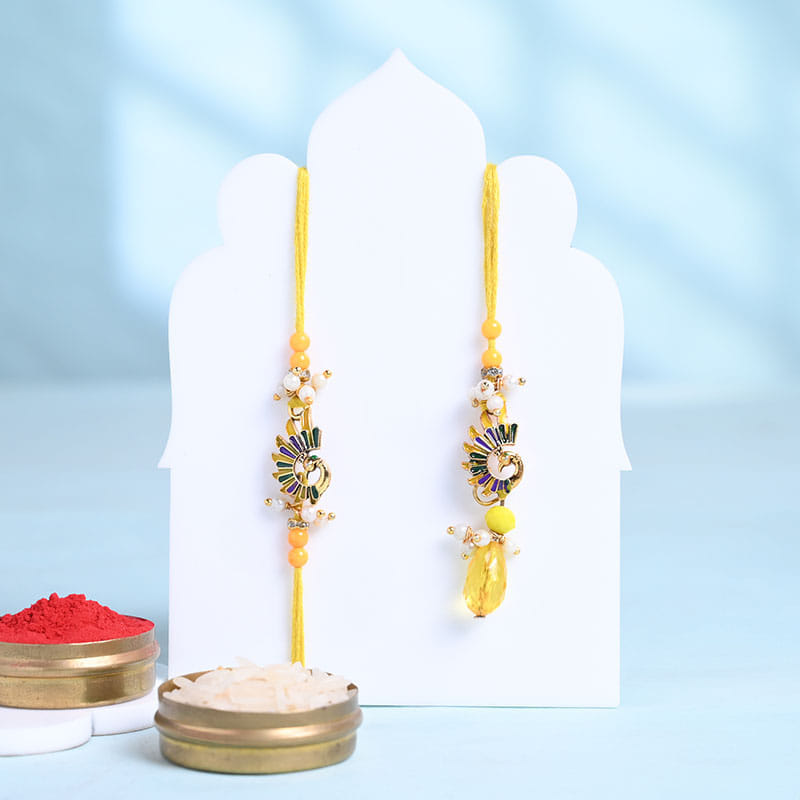 Bhaiya Bhabhi Designer Rakhi With Raisins N Almonds