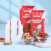 Bhaiya Bhabhi Elephant Rakhis With Gourmet Snacks
