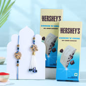 Bhaiya Bhabhi Evil Eye Rakhi With Chocolates