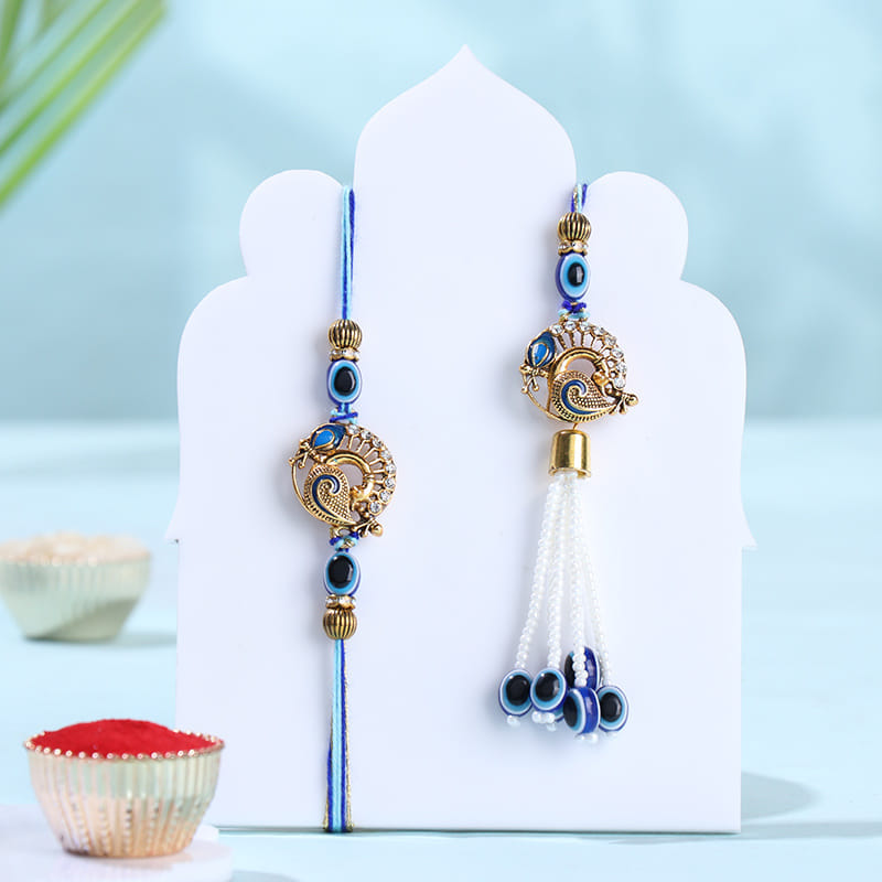 Bhaiya Bhabhi Evil Eye Rakhi With Chocolates
