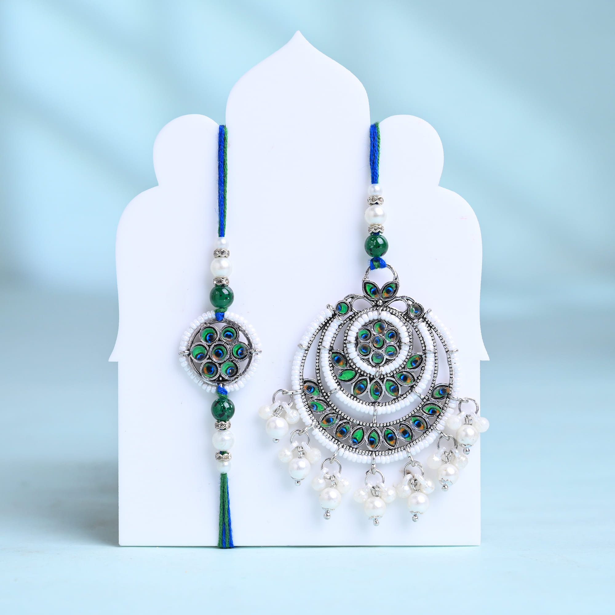Bhaiya Bhabhi Morpankh Rakhis N Festive Treats