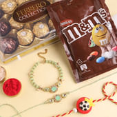 Bhaiya Bhabhi N Kids Rakhi With Chocolates