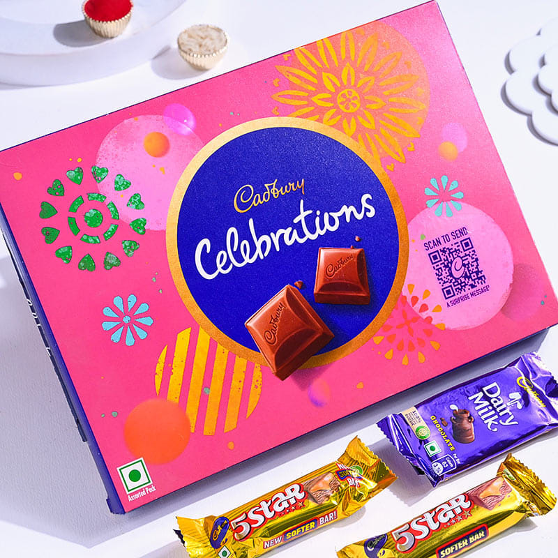 Bhaiya Bhabhi Peacock Rakhi N Chocolate Pack