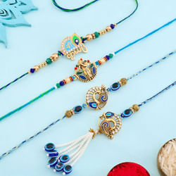 Bhaiya Bhabhi Rakhi N Evil Eye Rakhi Duo Combo