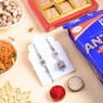 Bhaiya Bhabhi Rakhi N Festive Munchies Hamper