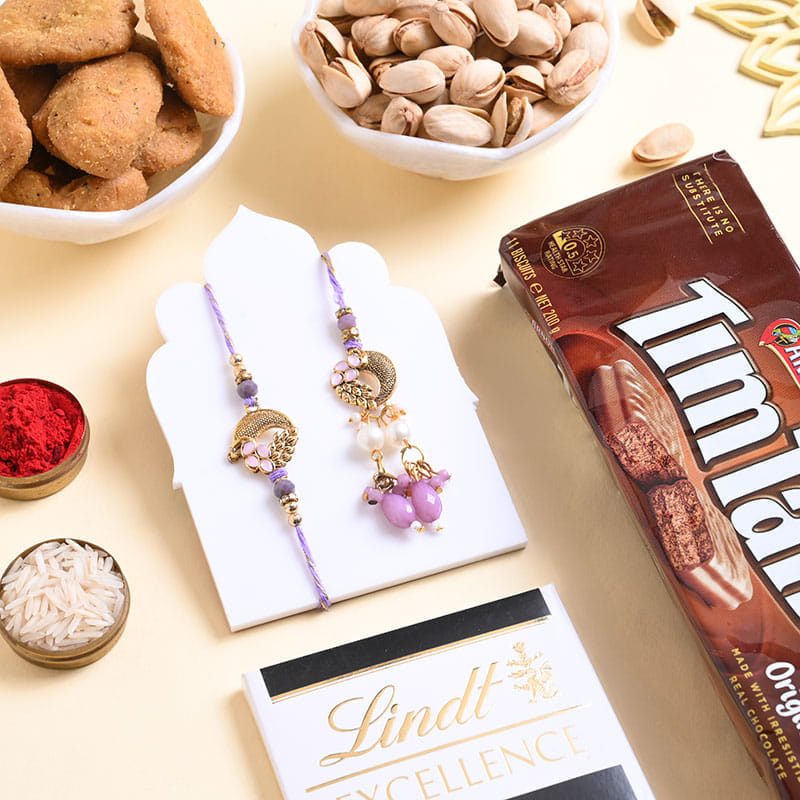Bhaiya Bhabhi Rakhi N Festive Treats Hamper