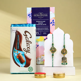Bhaiya Bhabhi Rakhi Set With Choco Treats