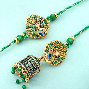 Bhaiya Bhabhi Rakhi Bhaiya Bhabhi Rakhi Set for USA