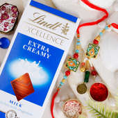 Bhaiya Bhabhi Rakhi With Chocolate-UK