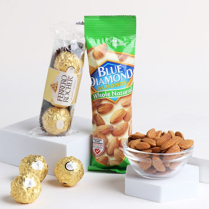 Bhaiya Bhabhi Rakhi With Ferrero Rocher N Almonds