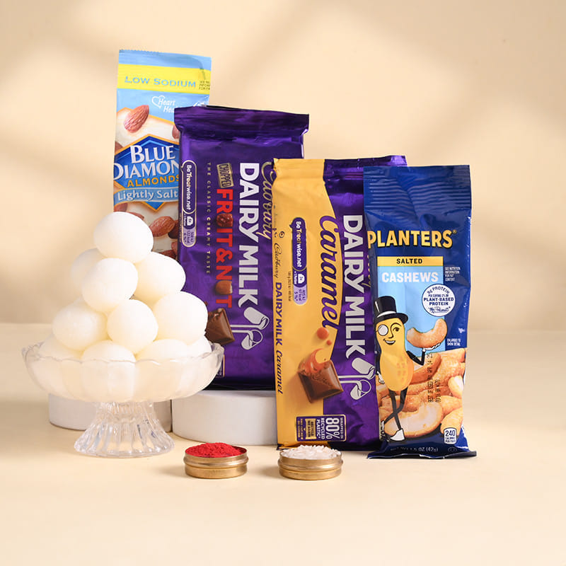 Bhaiya Bhabhi Rakhi With Festive Snacks-USA