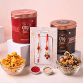 Bhaiya Bhabhi Rakhi With Gourmet Popcorn Delights