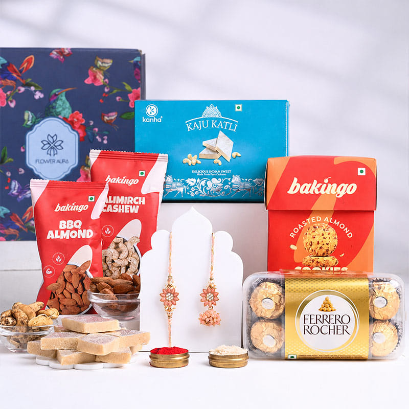 Bhaiya Bhabhi Rakhi with Gourmet Snacks