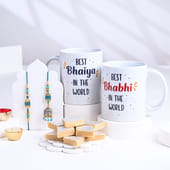 Bhaiya Bhabhi Rakhi With Sweets N Mugs