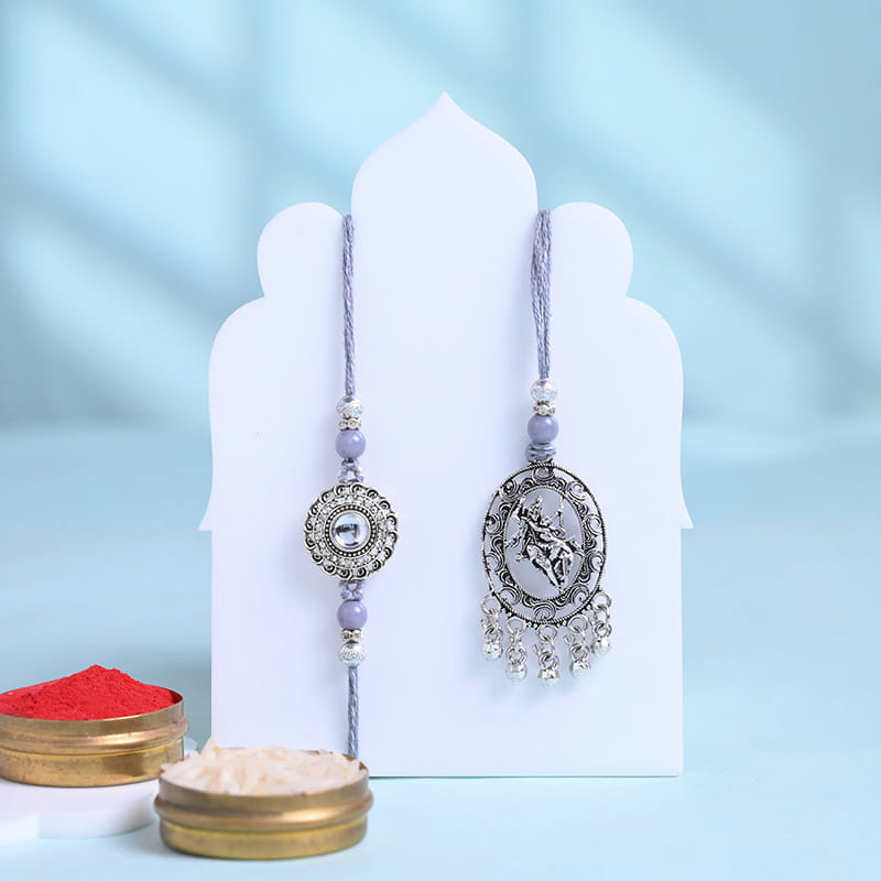 Bhaiya Bhabhi Silver Rakhi Celebration Box
