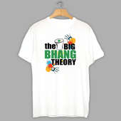 The Big Bhang Theory - Unisex White Holi T-Shirt