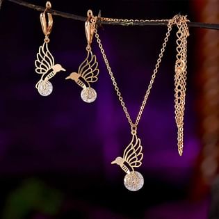 Birdy Necklace N Earring Combo