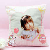 Birthday Girl personalised Photo Cushion