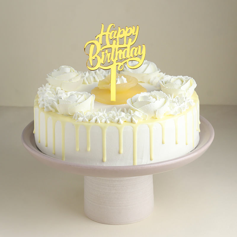 Birthday Bliss Pineapple Drip Cake