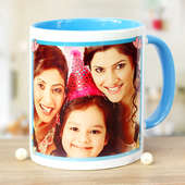 Birthday Celebration Personalised Mug with Front Sided View