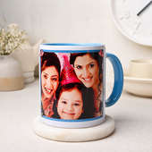 Birthday Celebration Personalised Mug with Front Sided View