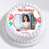 Birthday Cheer Photo Cake