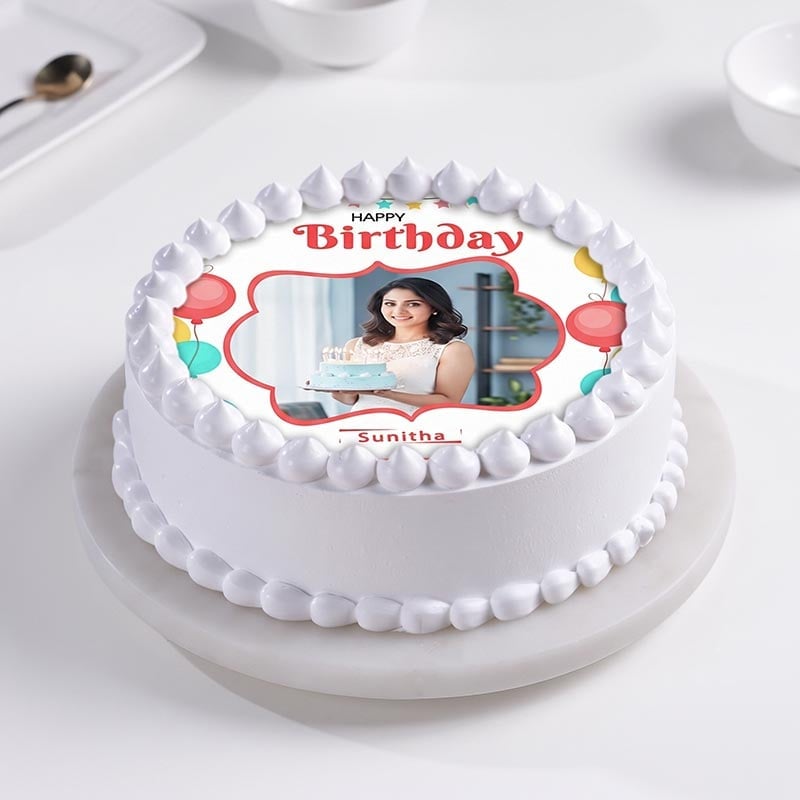 Birthday Cheer Photo Cake