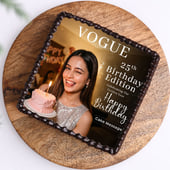Birthday Edition Chocolate Photo Cake