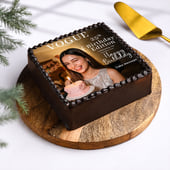 Birthday Edition Chocolate Photo Cake