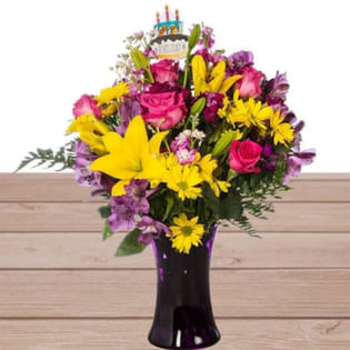 Floral Arrangement For Birthday 