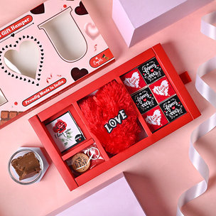 Personalised Love Gift Hamper, Customised Chocolate Boxes