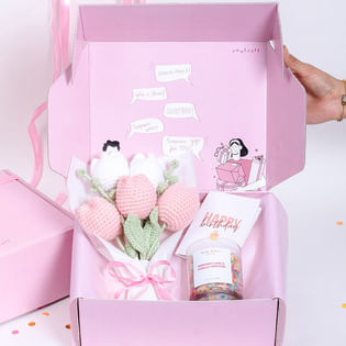 Birthday Surprise Pink Gift Box
