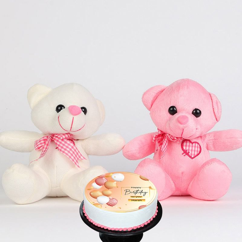 Birthday Teddy Cake Combo