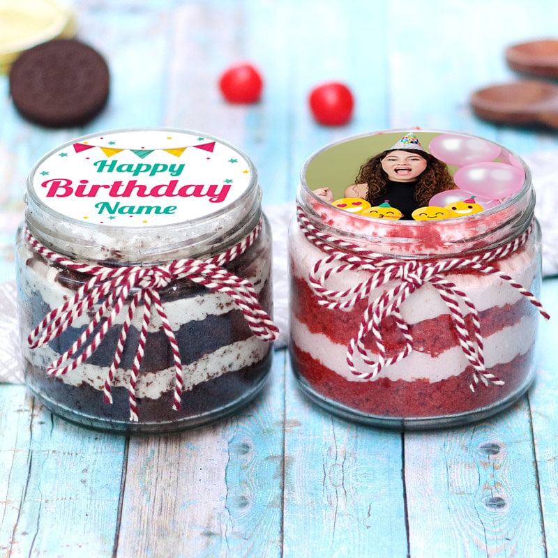 Black And Red Jar Cake Online