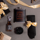 Black Box With Flask Soap Bottle 